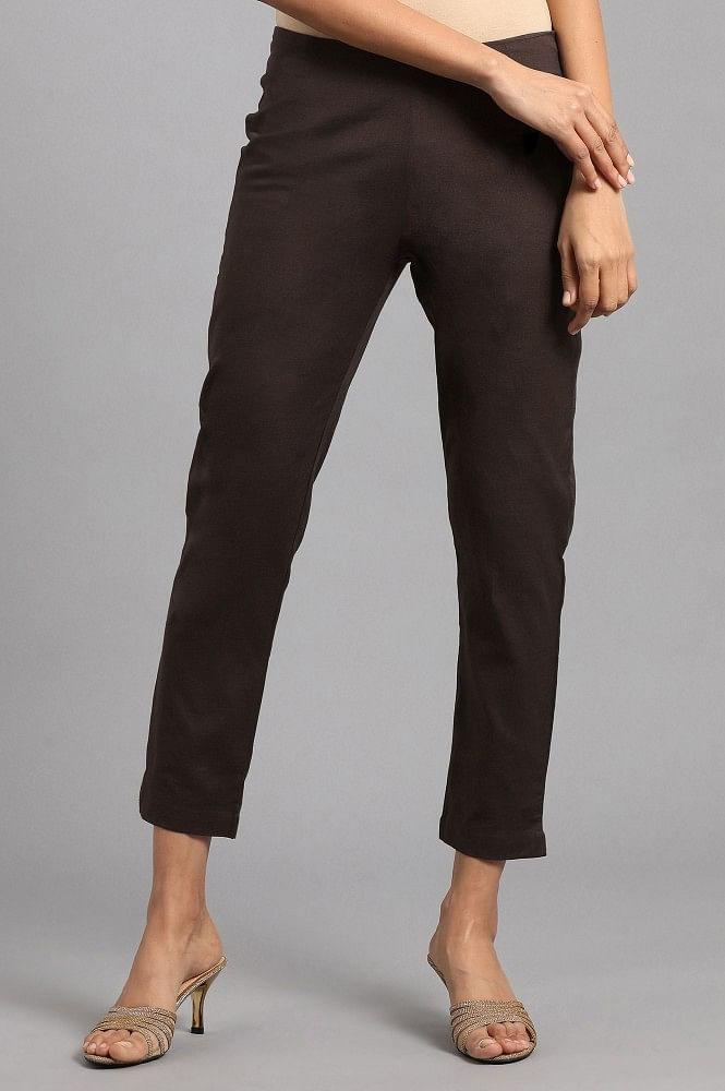 Green Ankle Length Trousers - wforwoman