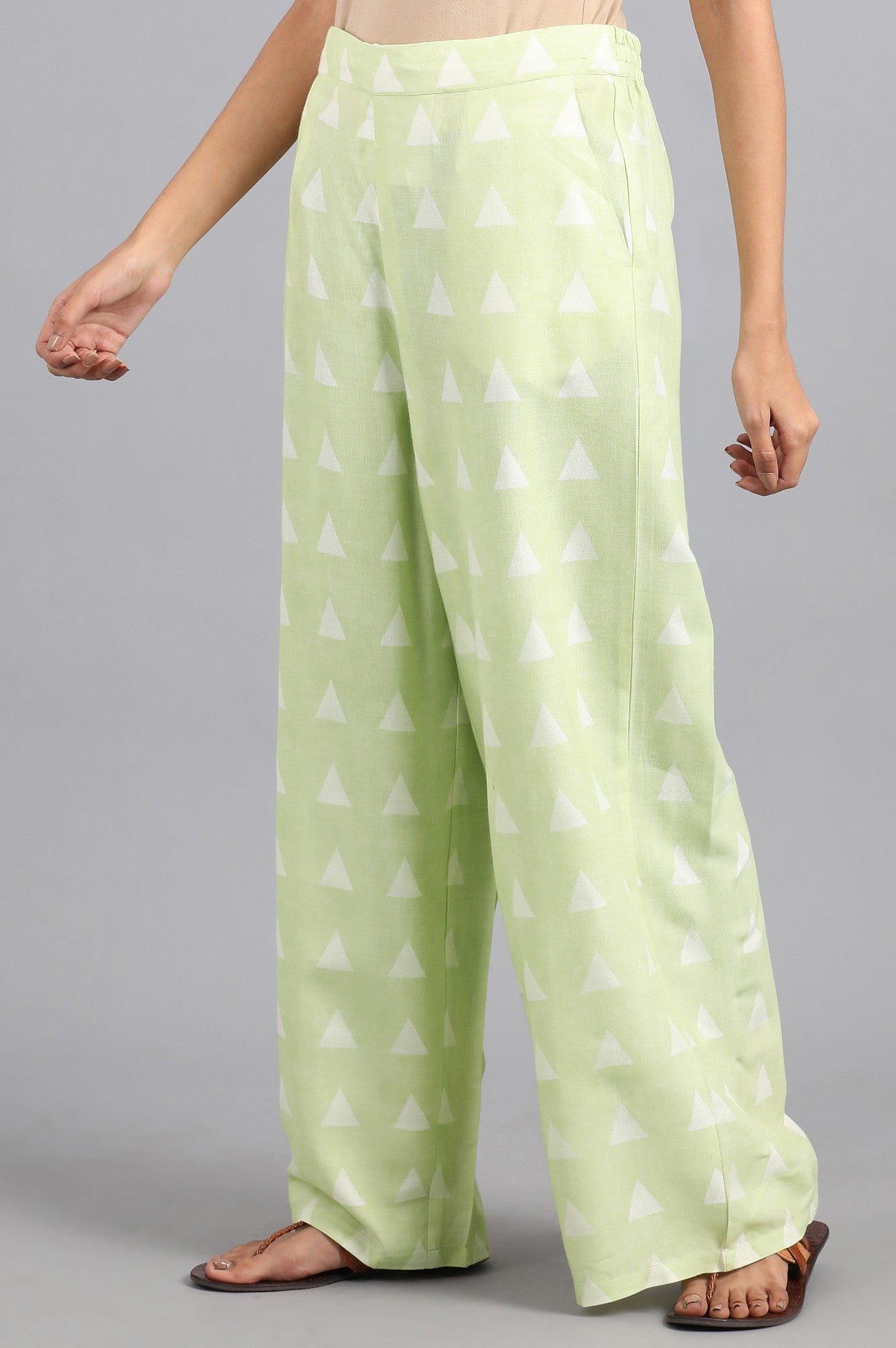 Green Parallel Pants