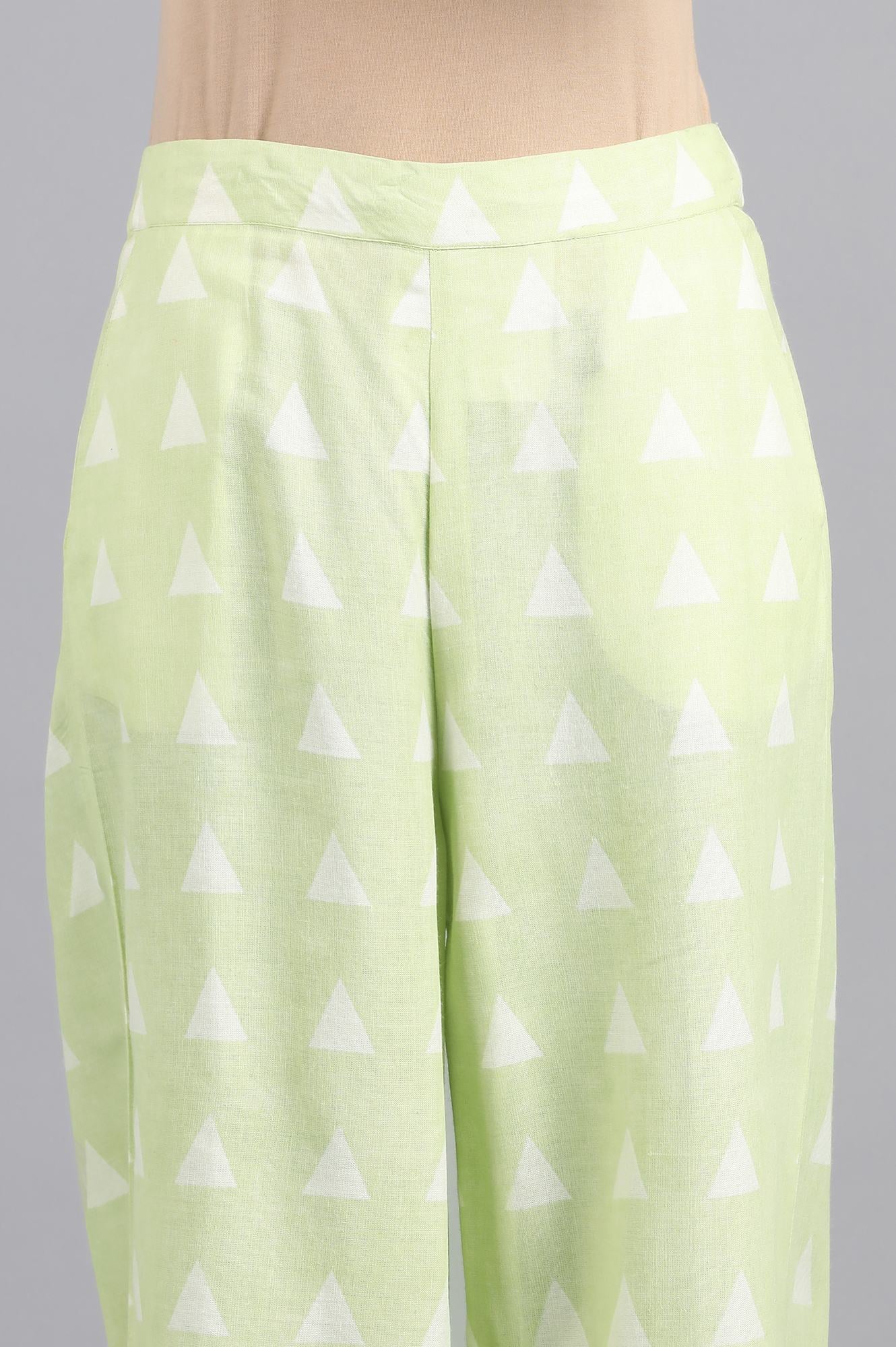 Green Parallel Pants