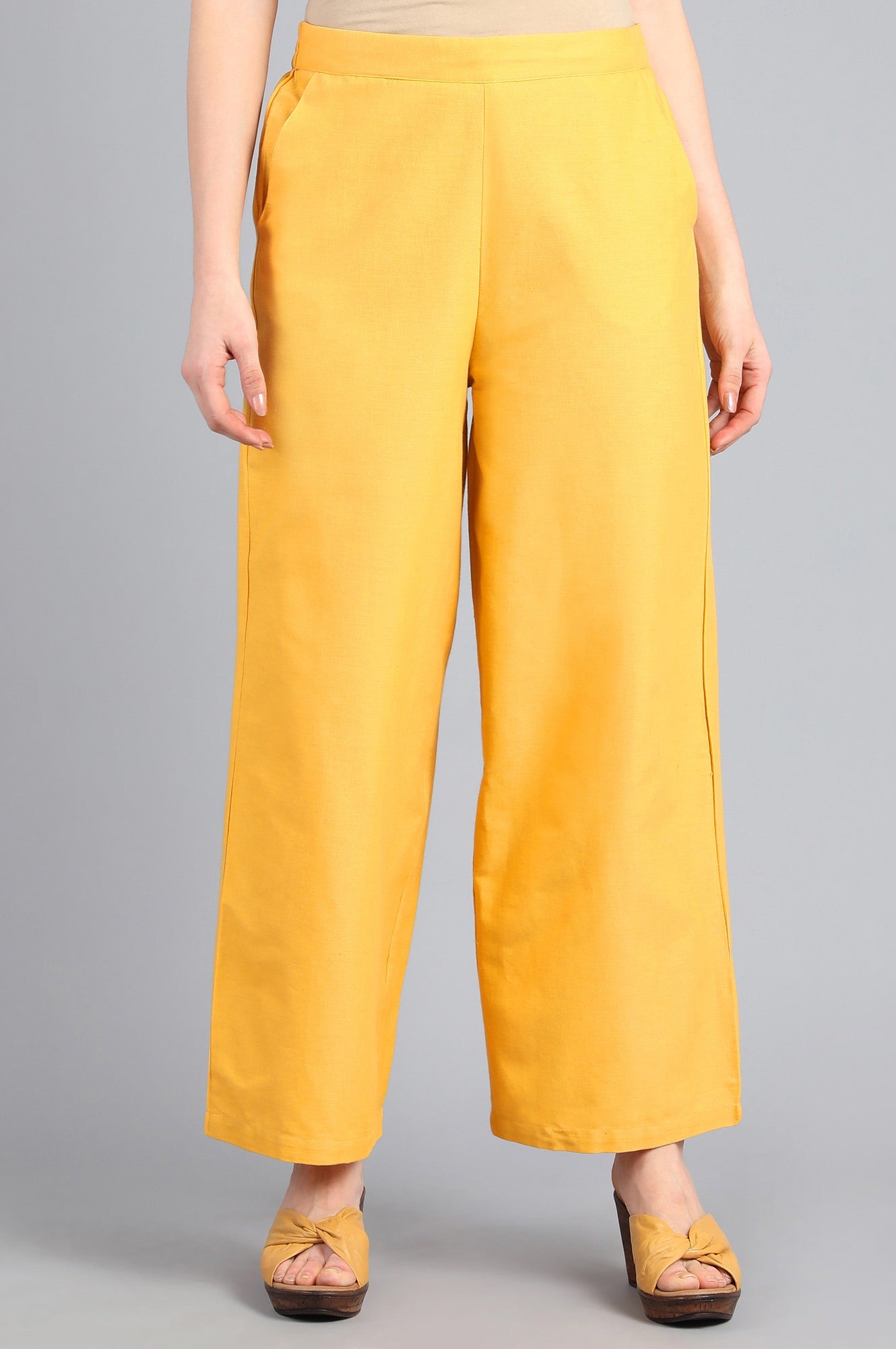 Yellow Parallel Pants