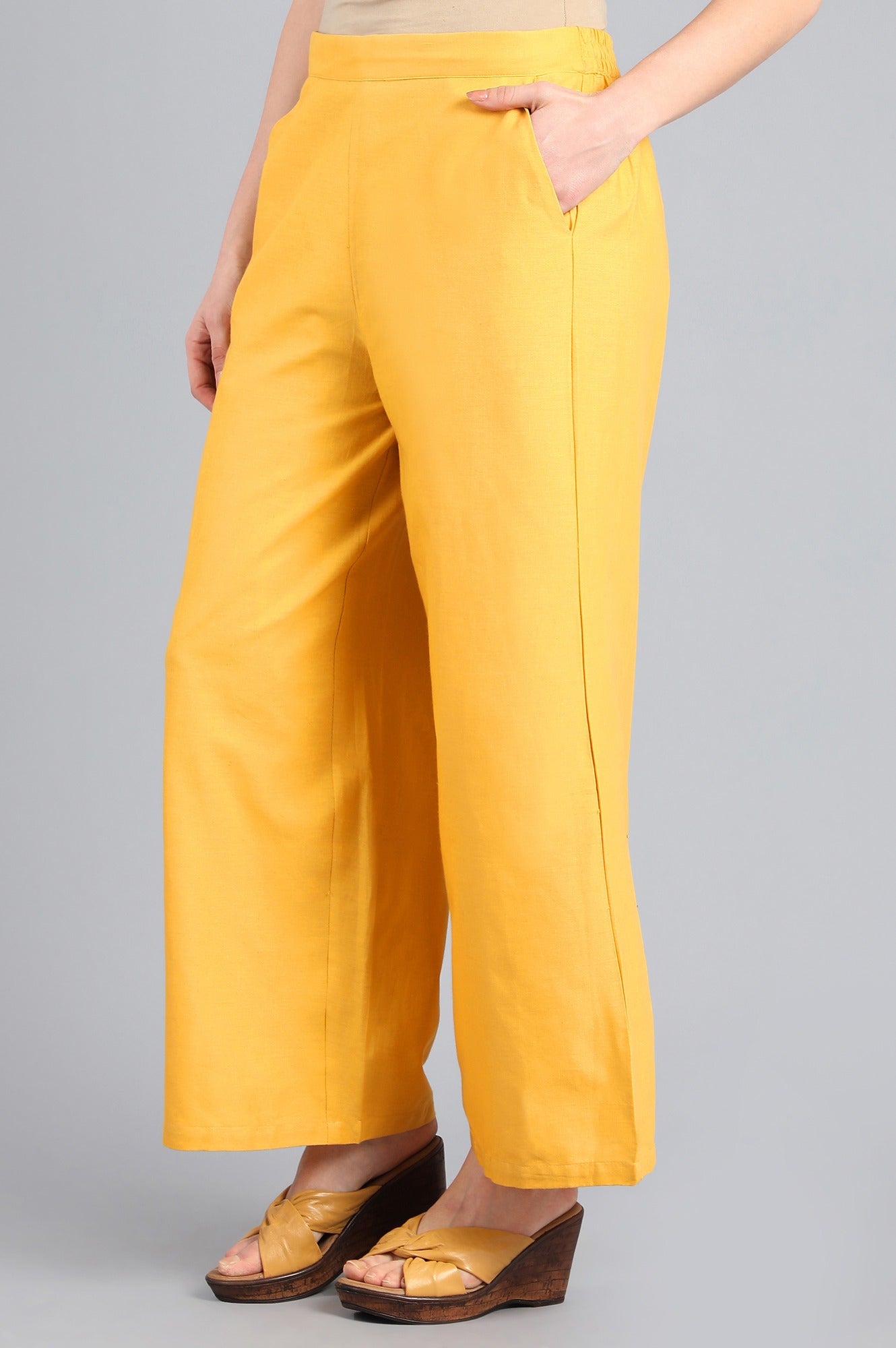 Yellow Parallel Pants