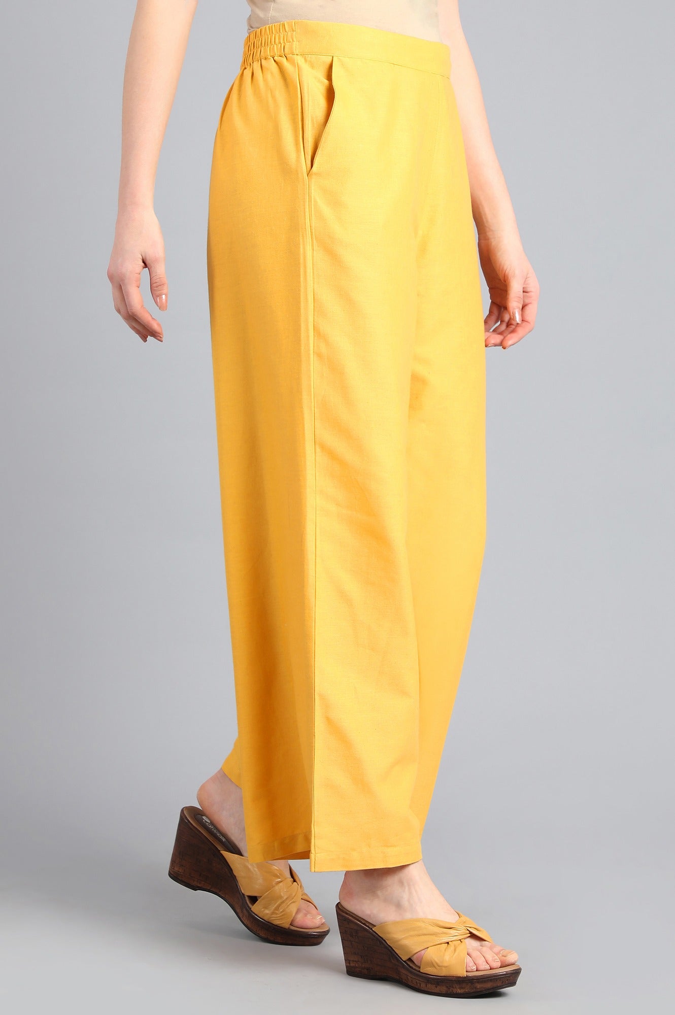 Yellow Parallel Pants