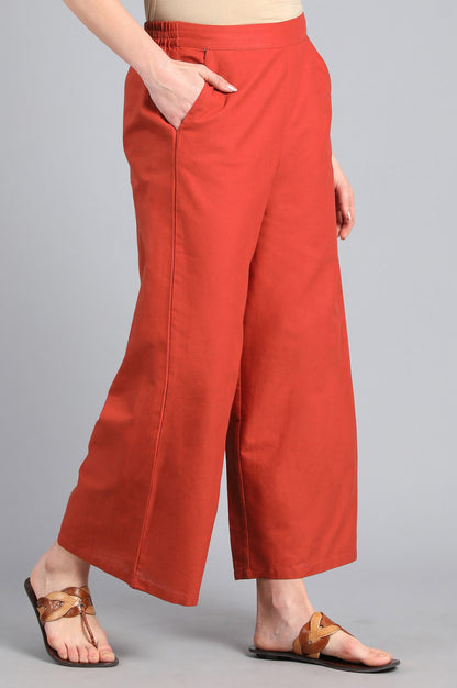 Red Parallel Pants