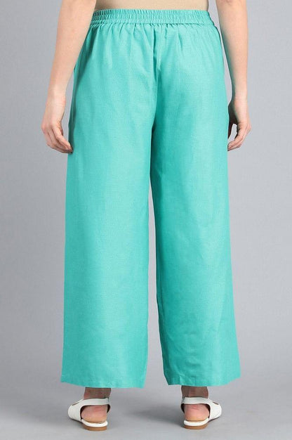 Blue Parallel Pants - wforwoman