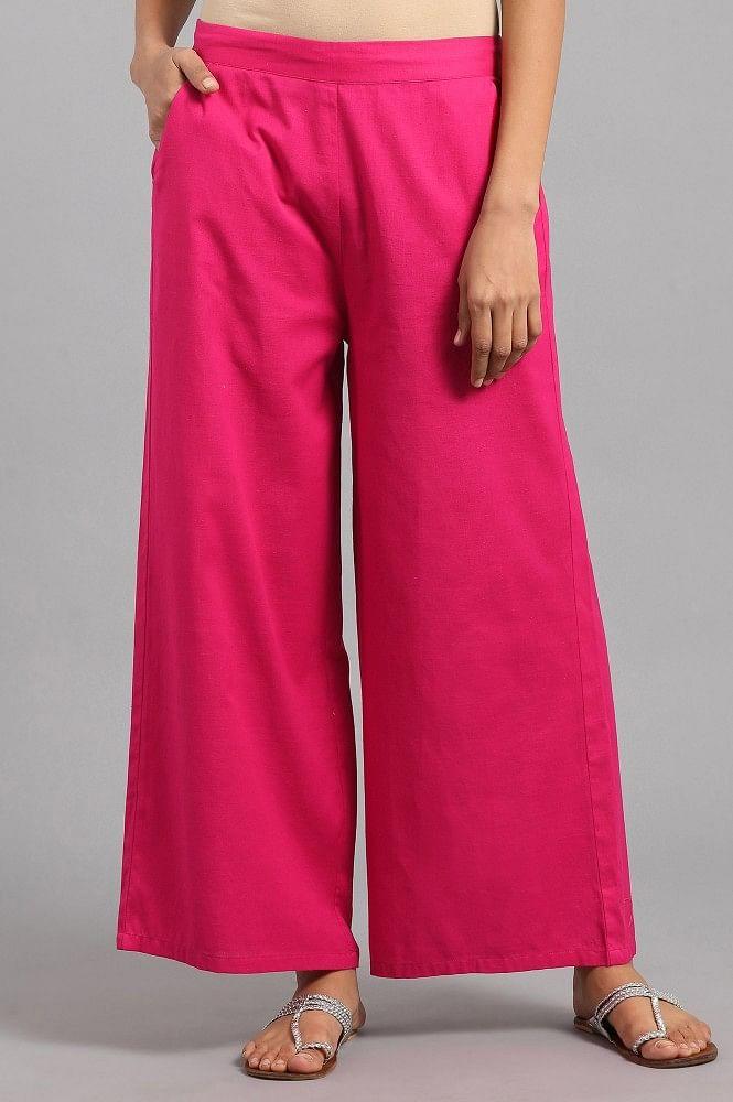 Pink Parallel Pants - wforwoman