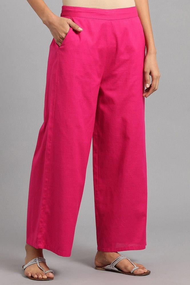 Pink Parallel Pants - wforwoman