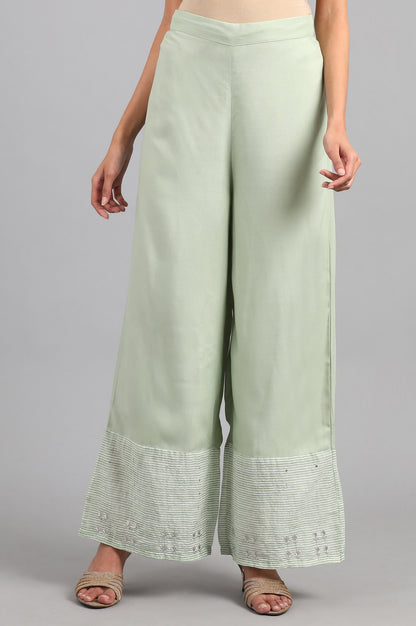 Green Parallel Pants