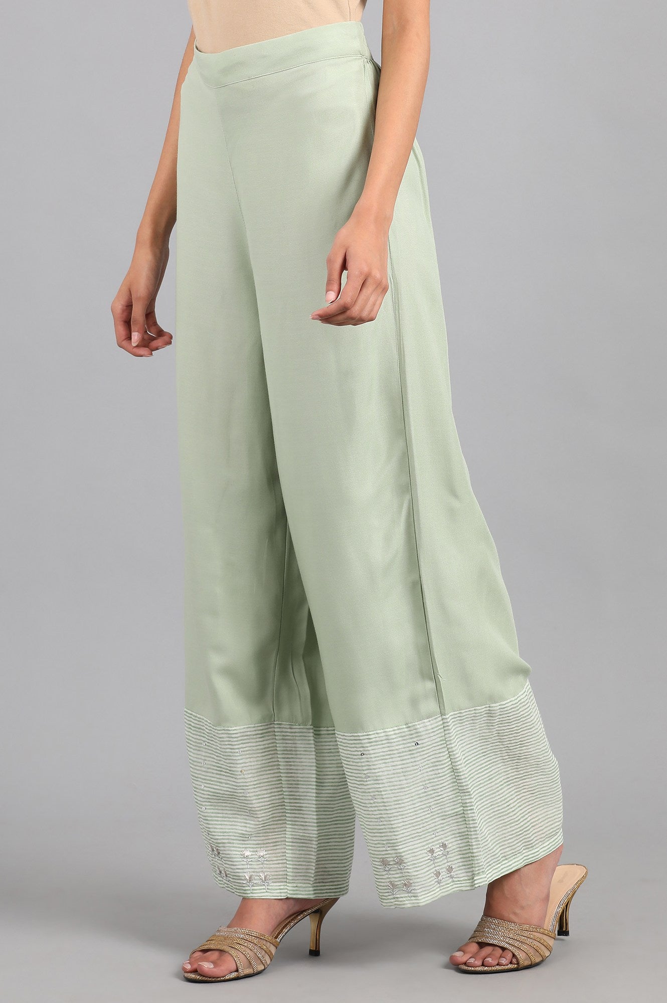 Green Parallel Pants