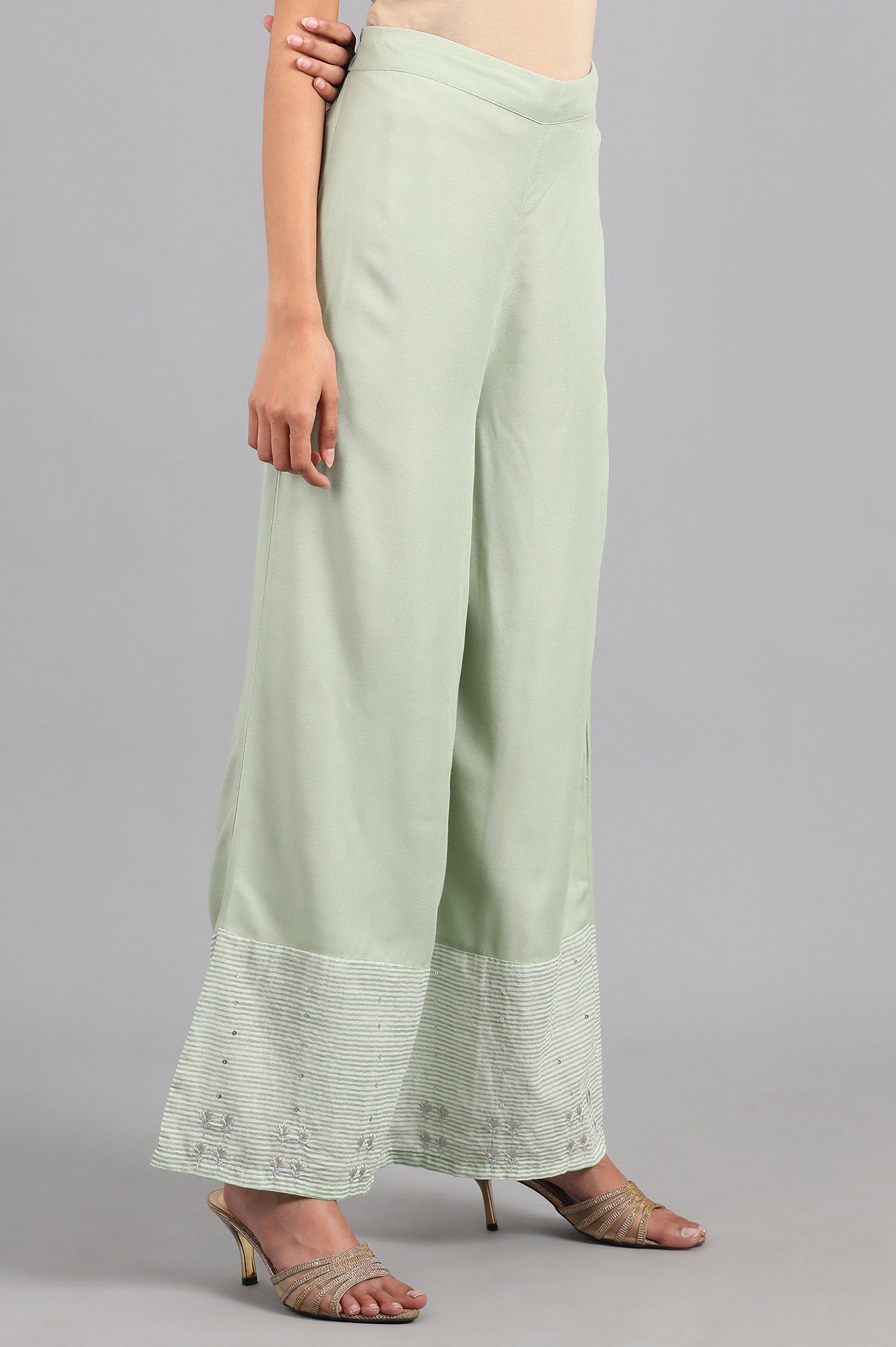 Green Parallel Pants