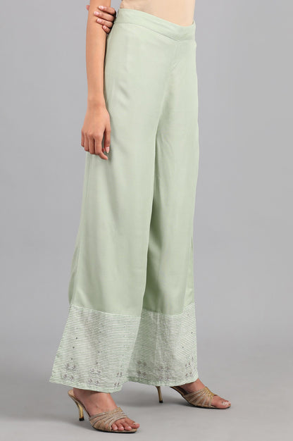 Green Parallel Pants