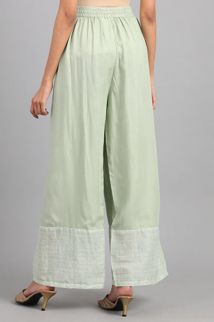 Green Parallel Pants