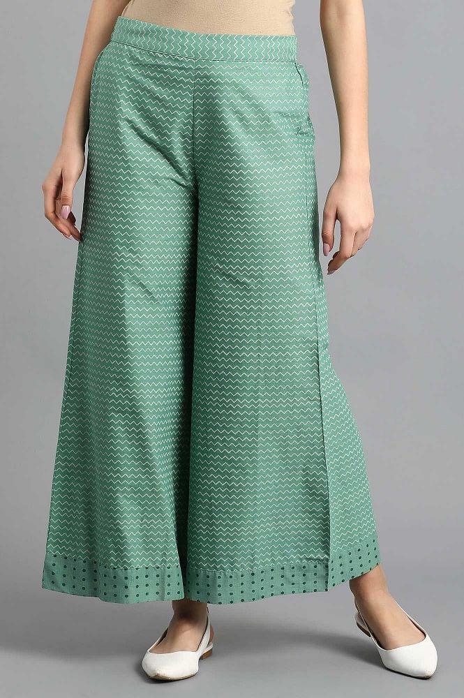 Green Parallel Pants - wforwoman