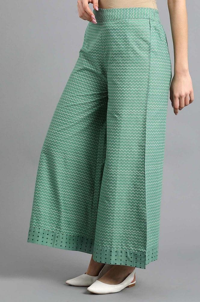 Green Parallel Pants - wforwoman