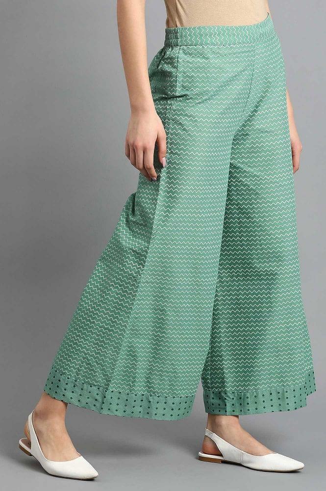 Green Parallel Pants - wforwoman