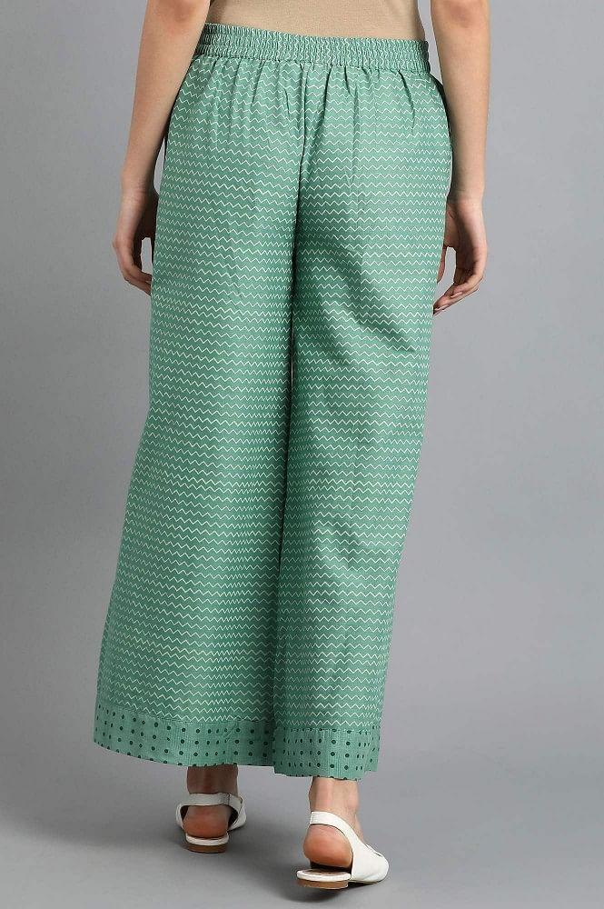 Green Parallel Pants - wforwoman