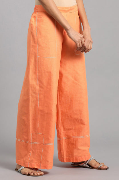 Orange Parallel Pants
