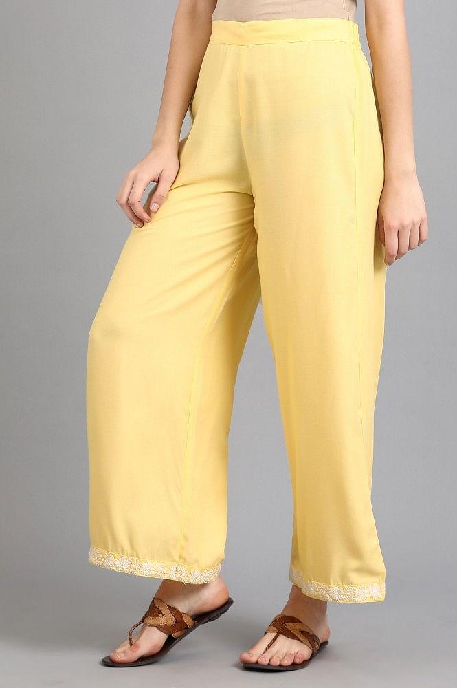 Yellow Parallel Pants - wforwoman