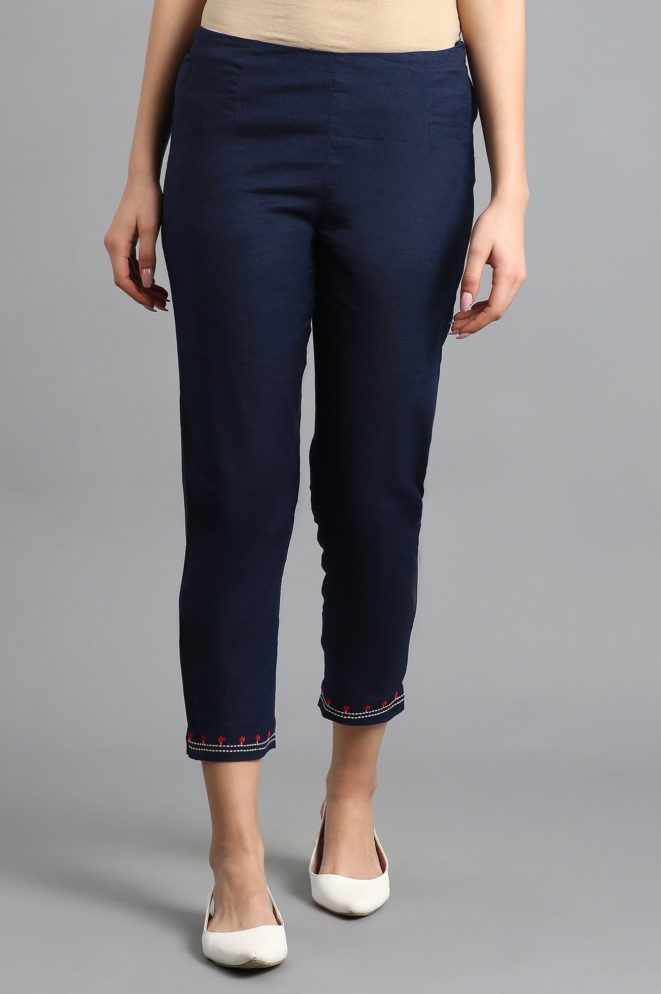 Blue Slim Pants