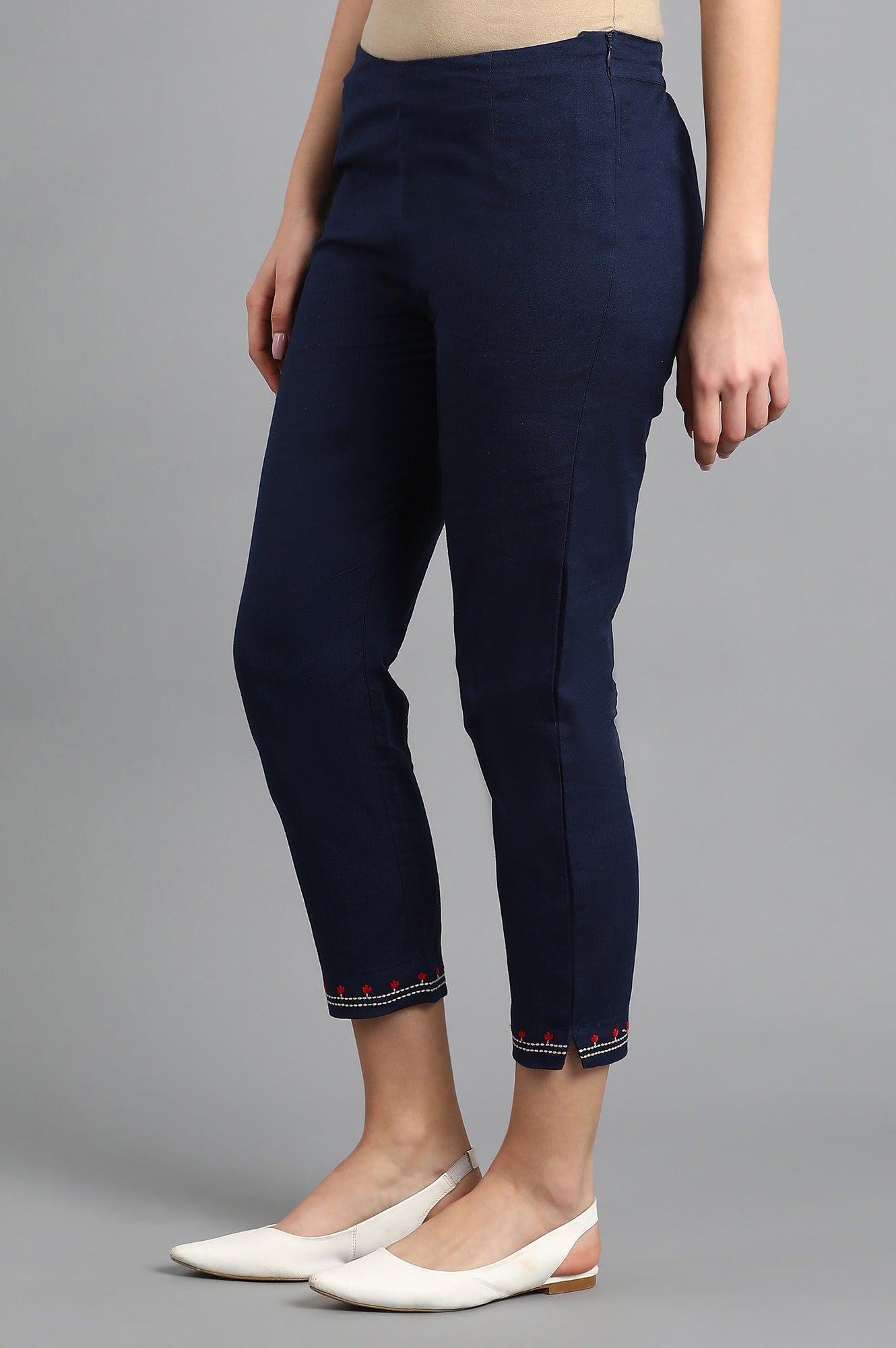 Blue Slim Pants