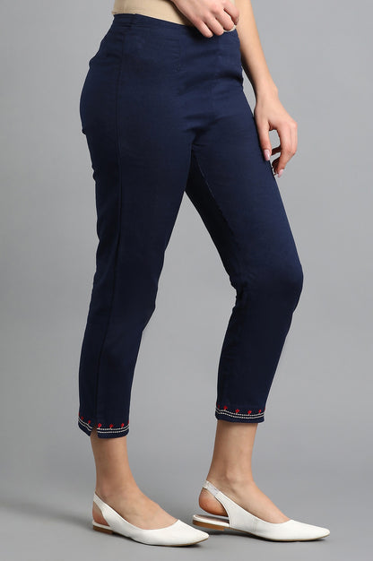 Blue Slim Pants