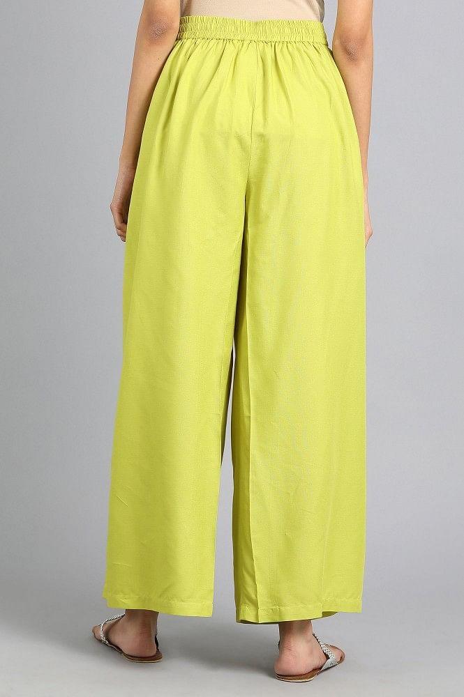 Green Parallel Pants - wforwoman