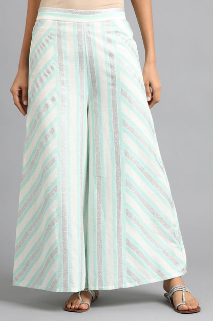 Blue Striped Pants