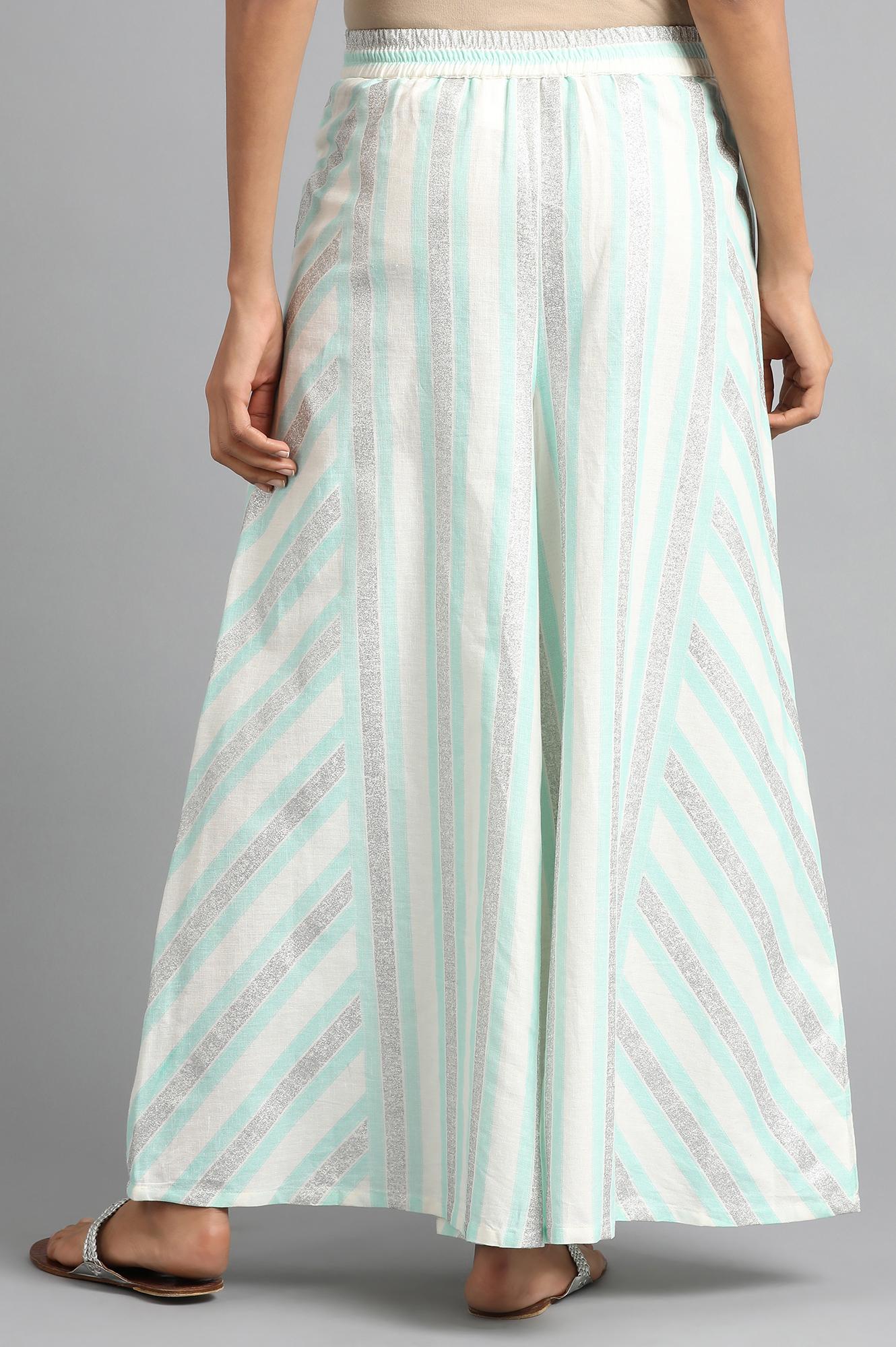 Blue Striped Pants