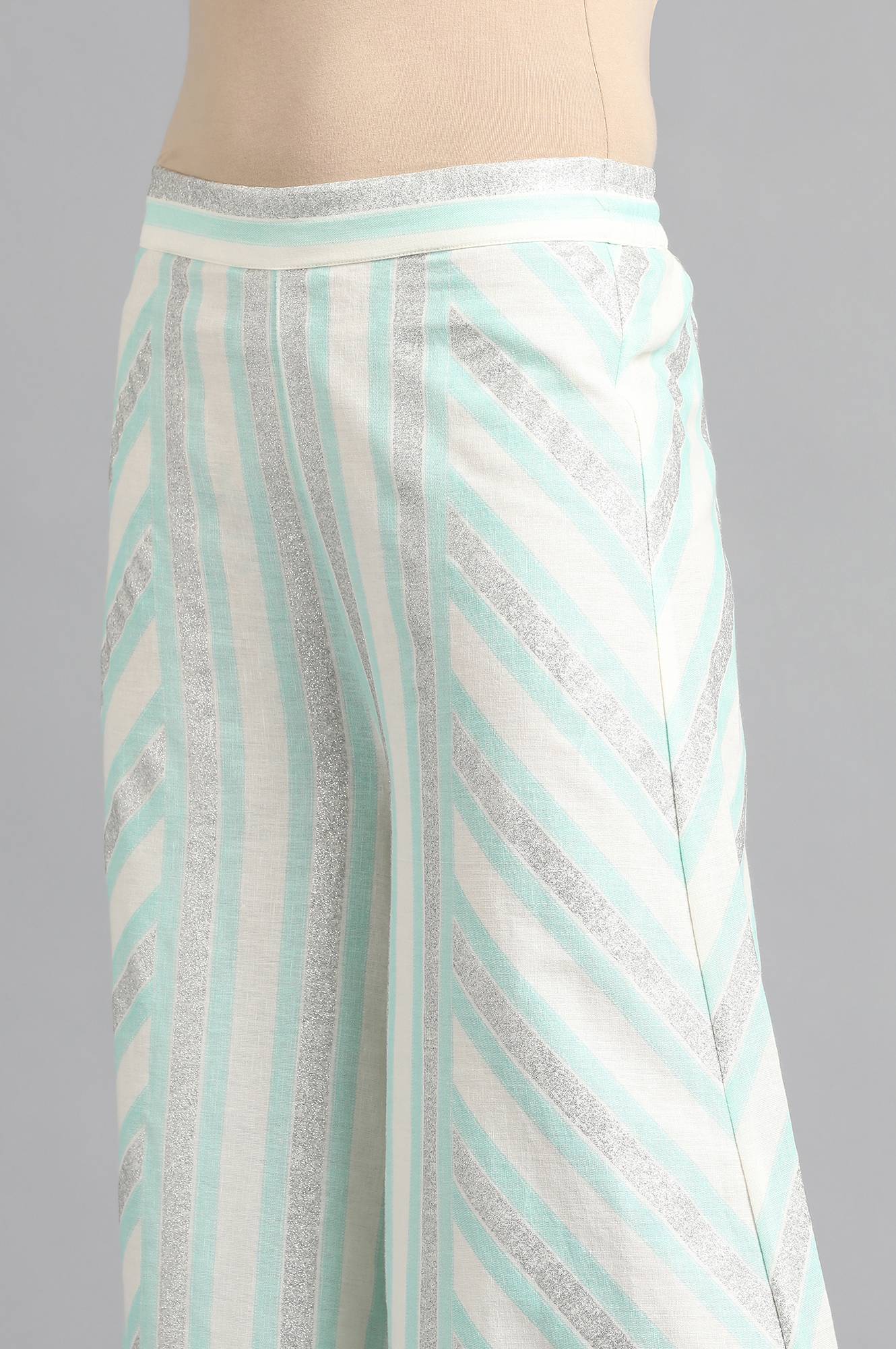 Blue Striped Pants