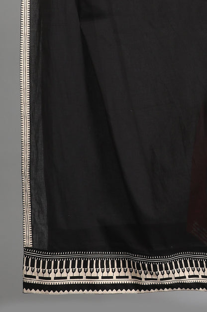 Black Solid Dupatta