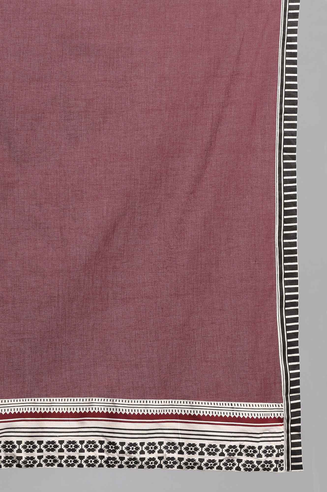 Maroon Solid Dupatta