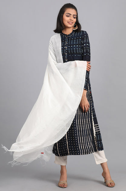 White Viscose Dupatta