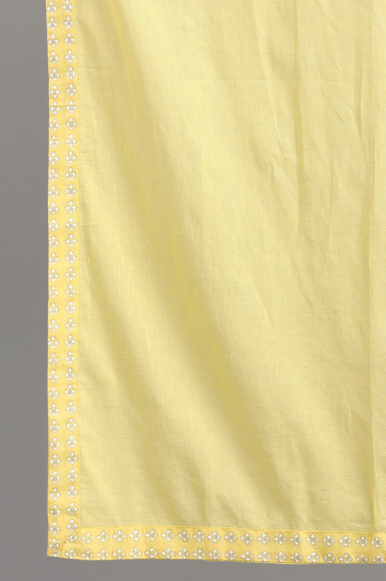 Yellow Voile Print Dupatta