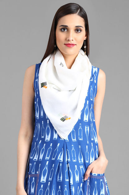 White Solid Scarf