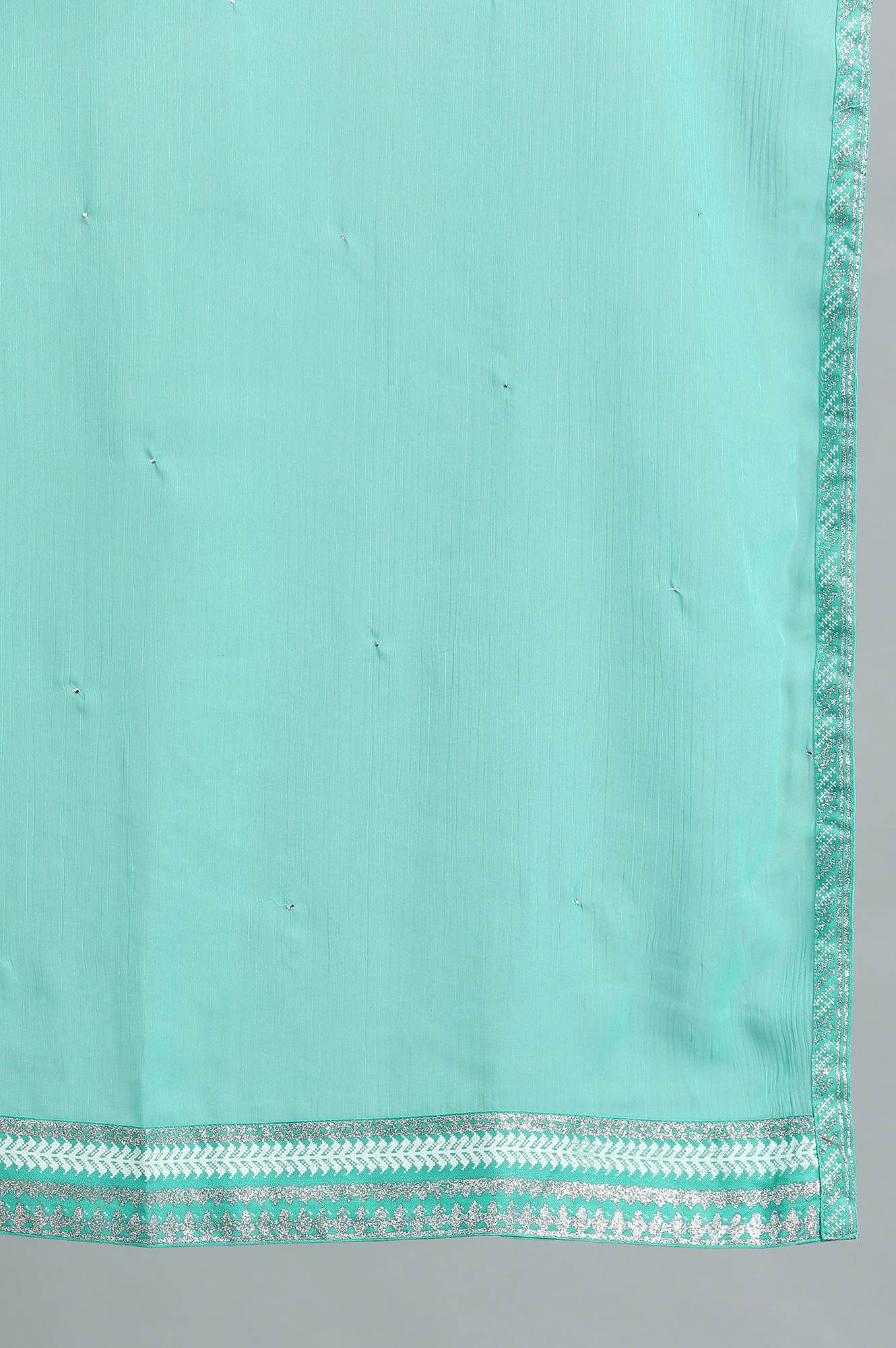 Teal Chiffon Dupatta