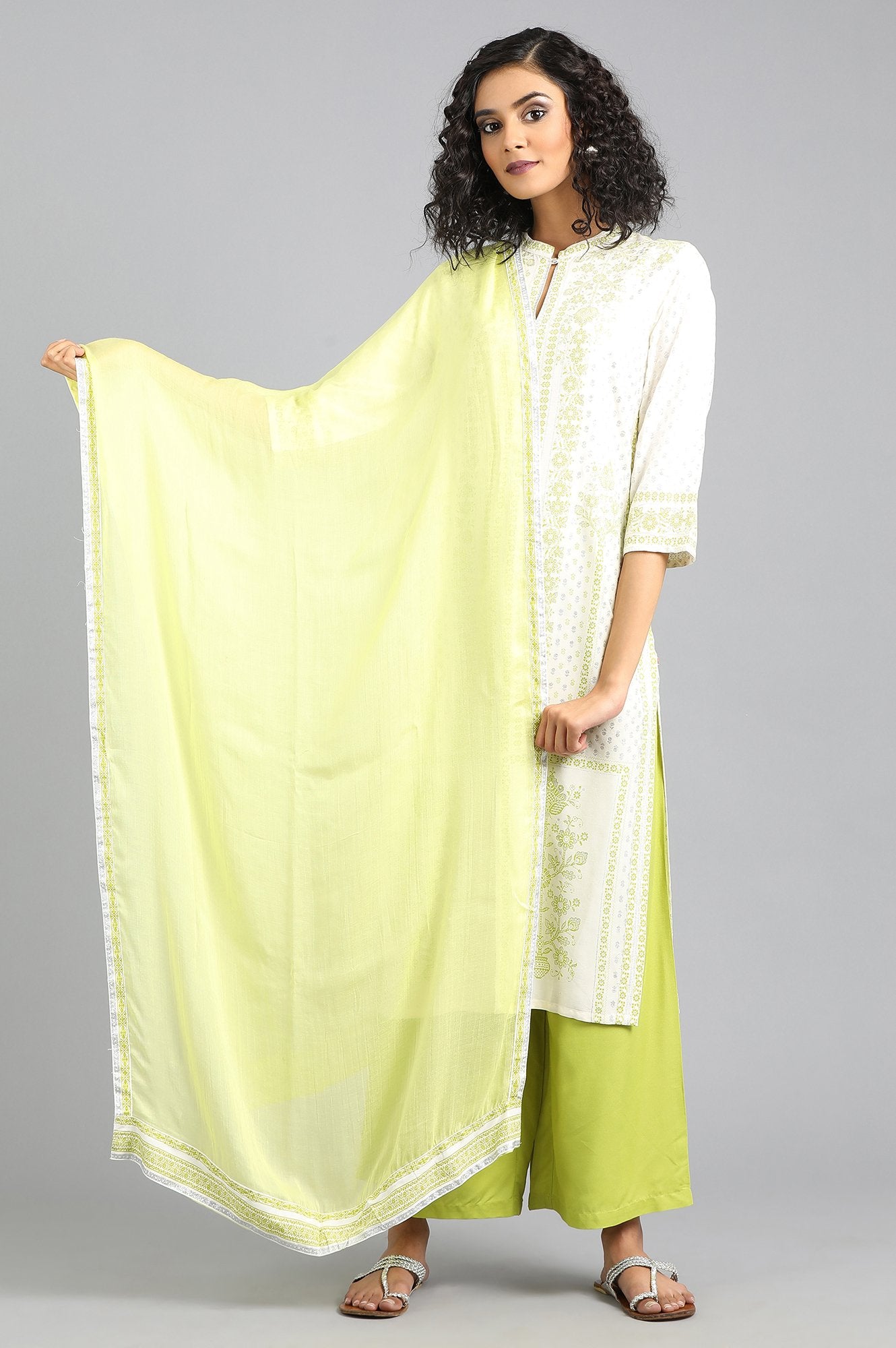 Green Solid Drape