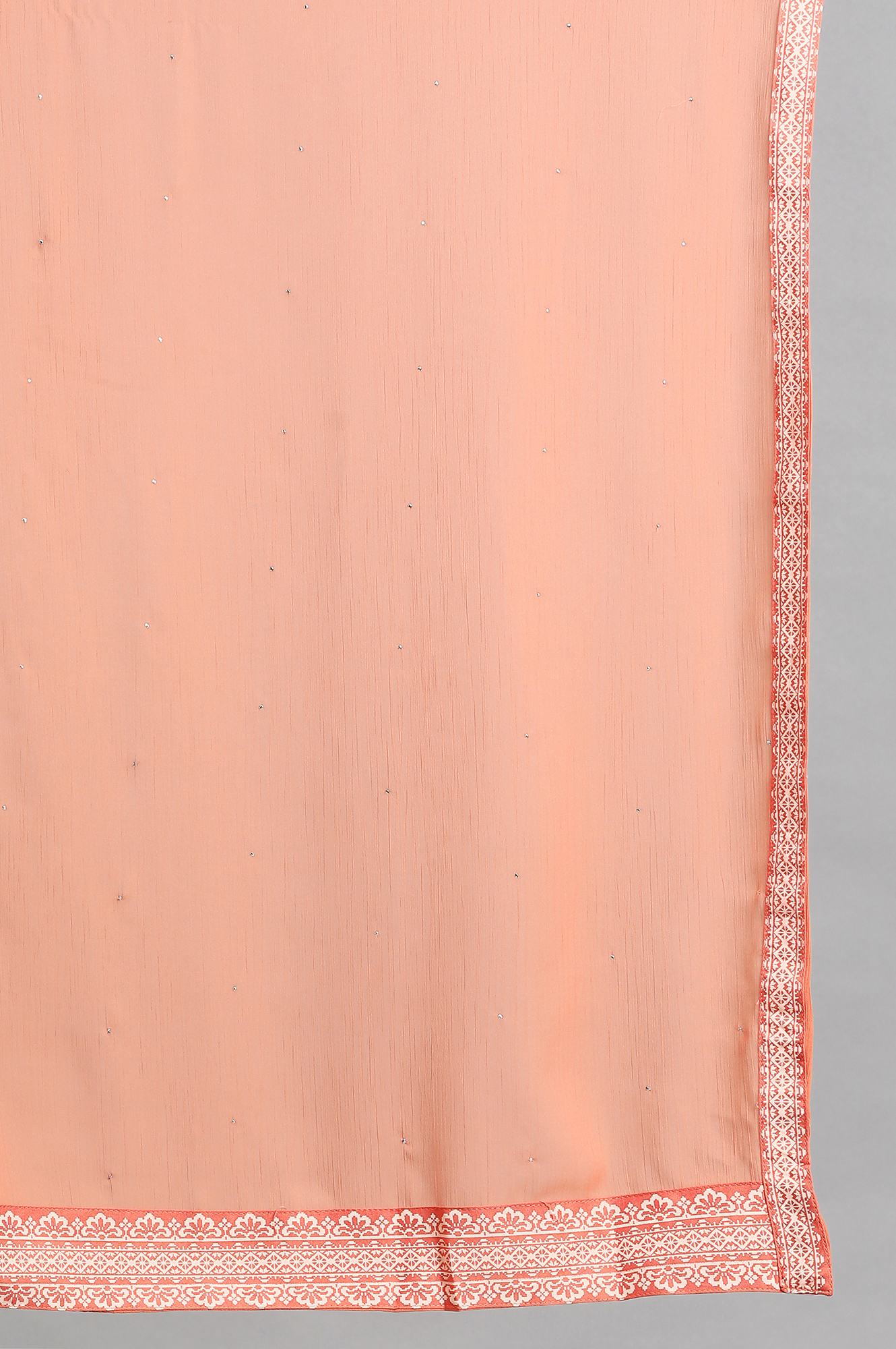 Peach Chiffon Dupatta