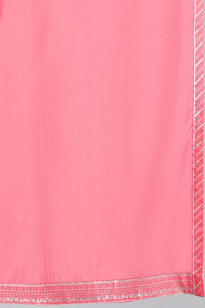 Pink Solid Dupatta