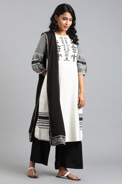 Black Solid Dupatta