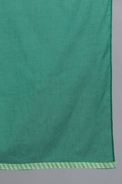 Green Solid Dupatta