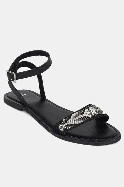 W Grey Almond toe Flat - wforwoman