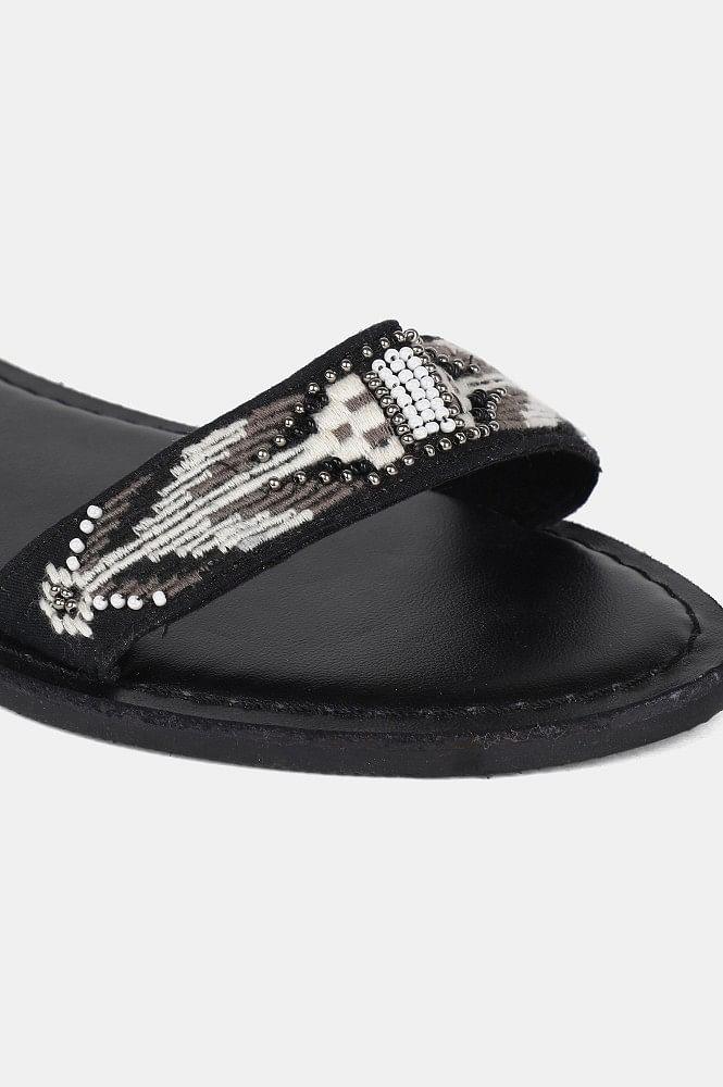 W Grey Almond toe Flat - wforwoman