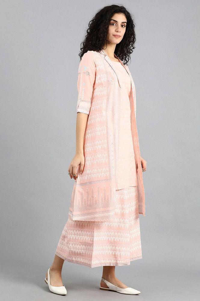 Pink Printed Summer Suit - wforwoman