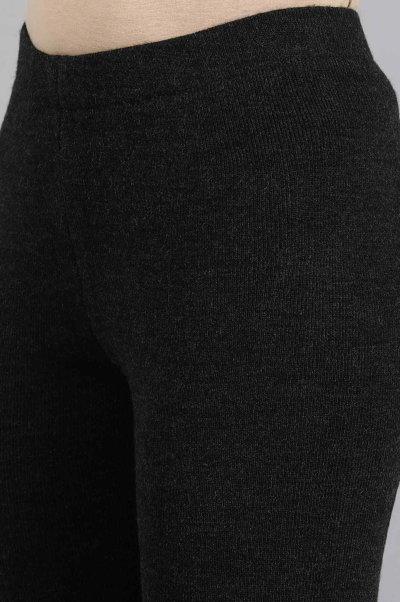 Grey Woollen Leggings