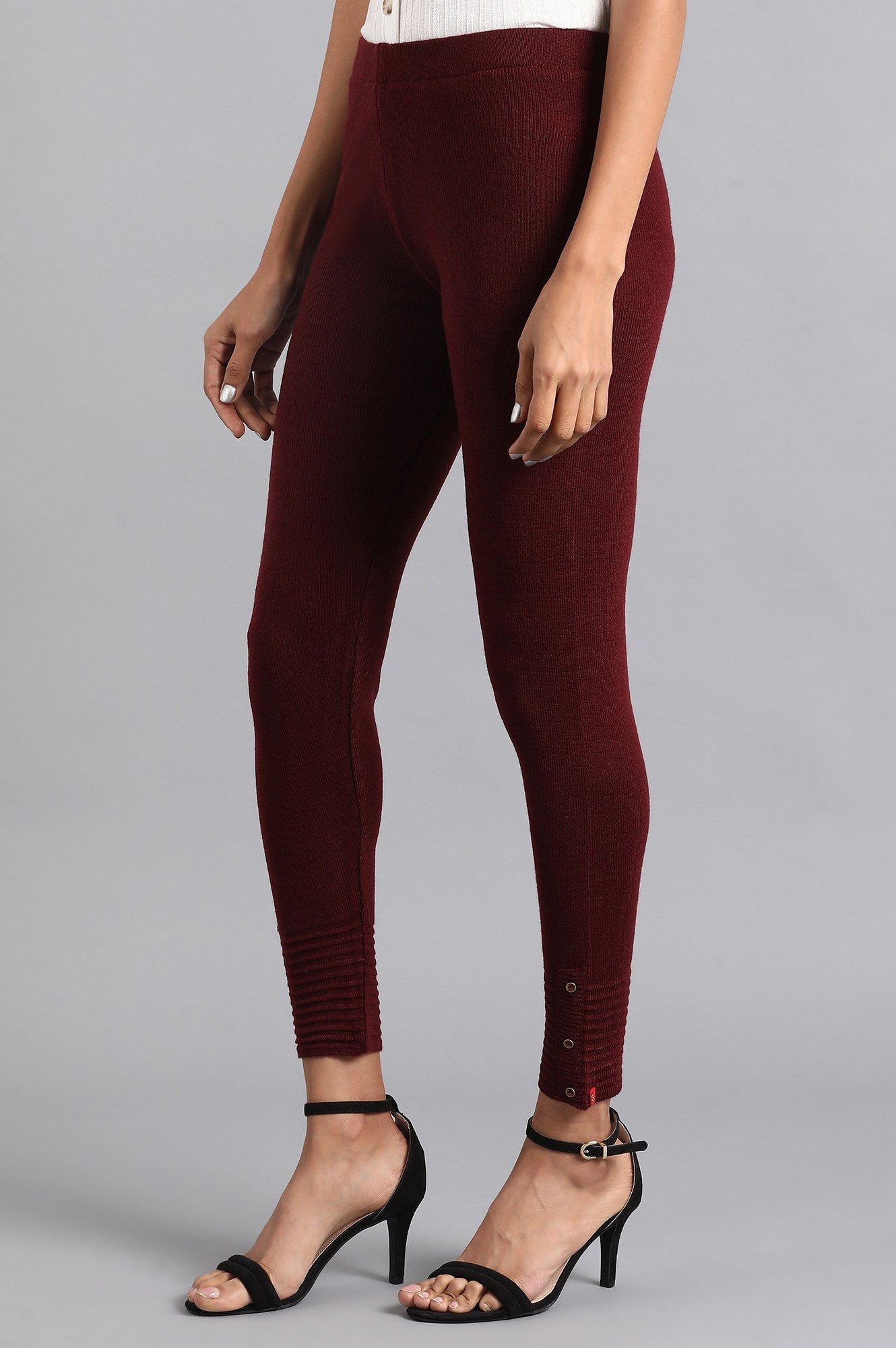 Maroon Woollen Tights