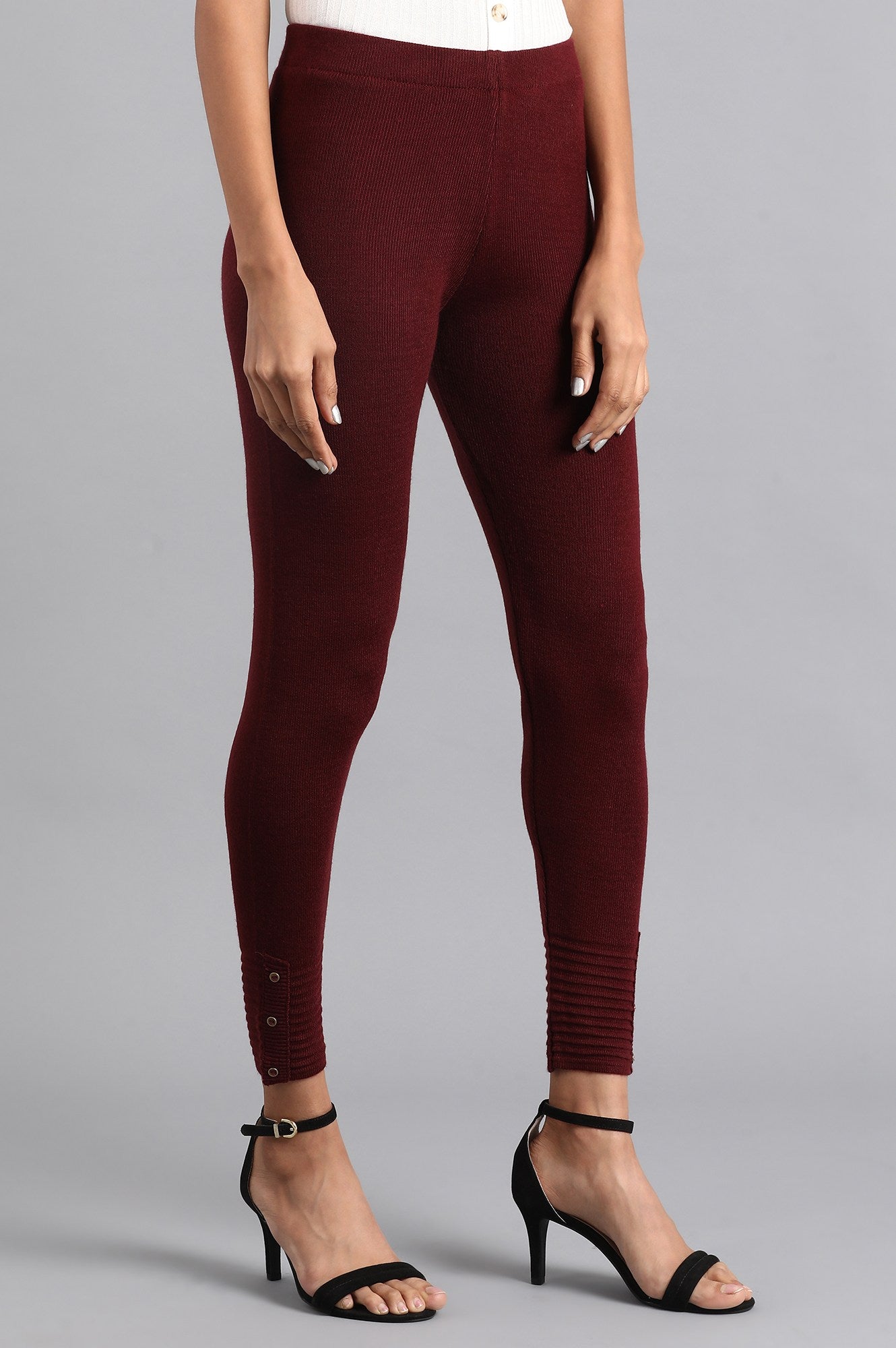 Maroon Woollen Tights