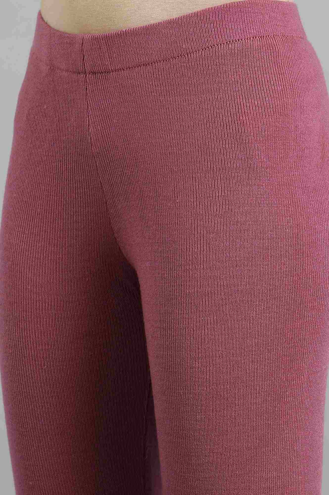 Purple Woollen Leggings