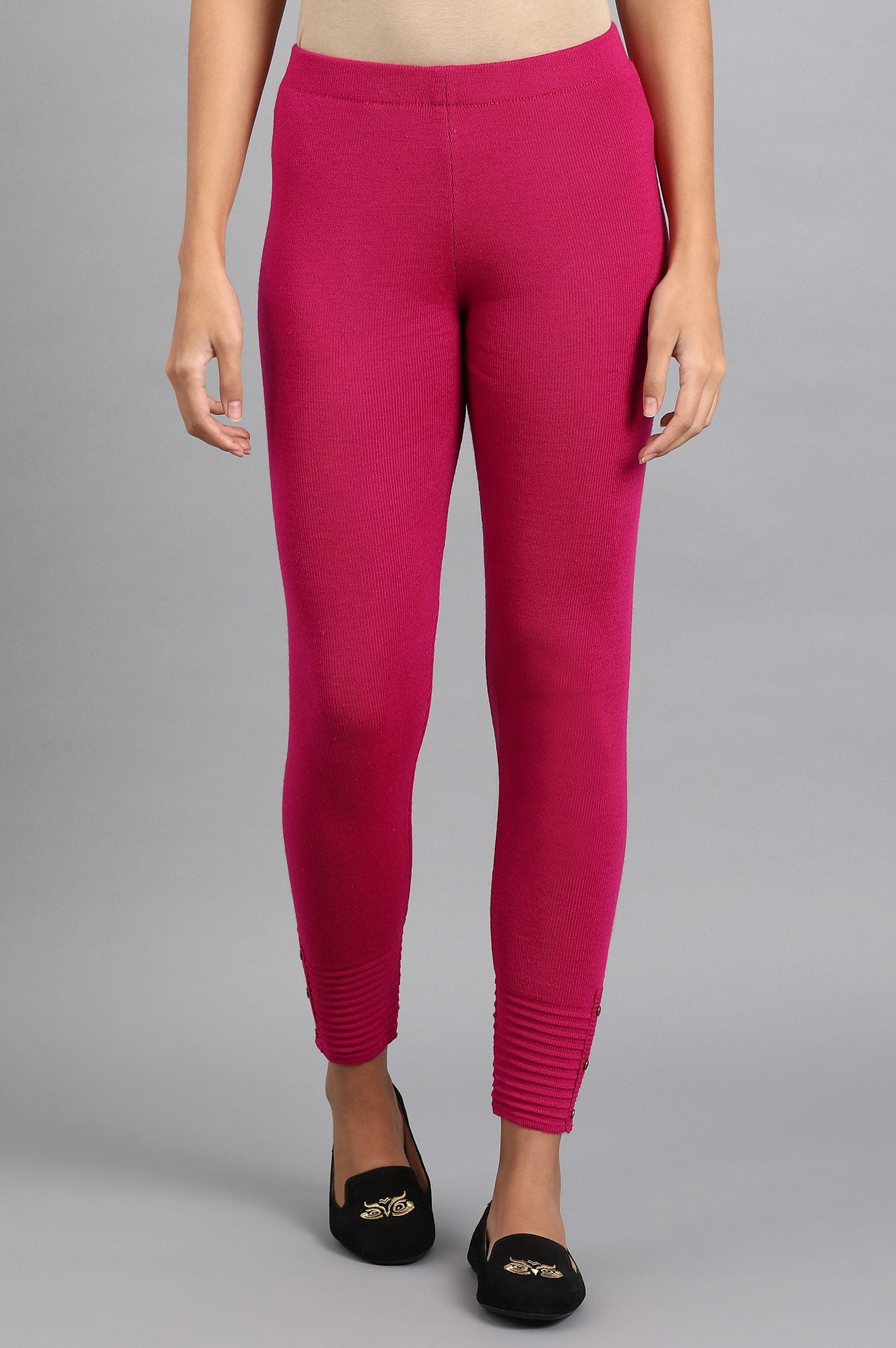 Pink Woollen Leggings