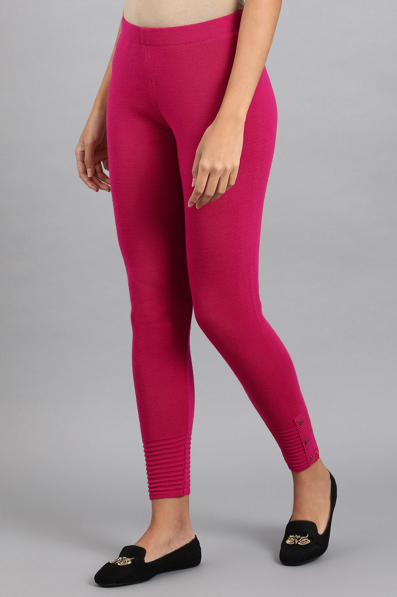 Pink Woollen Leggings