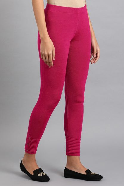 Pink Woollen Leggings