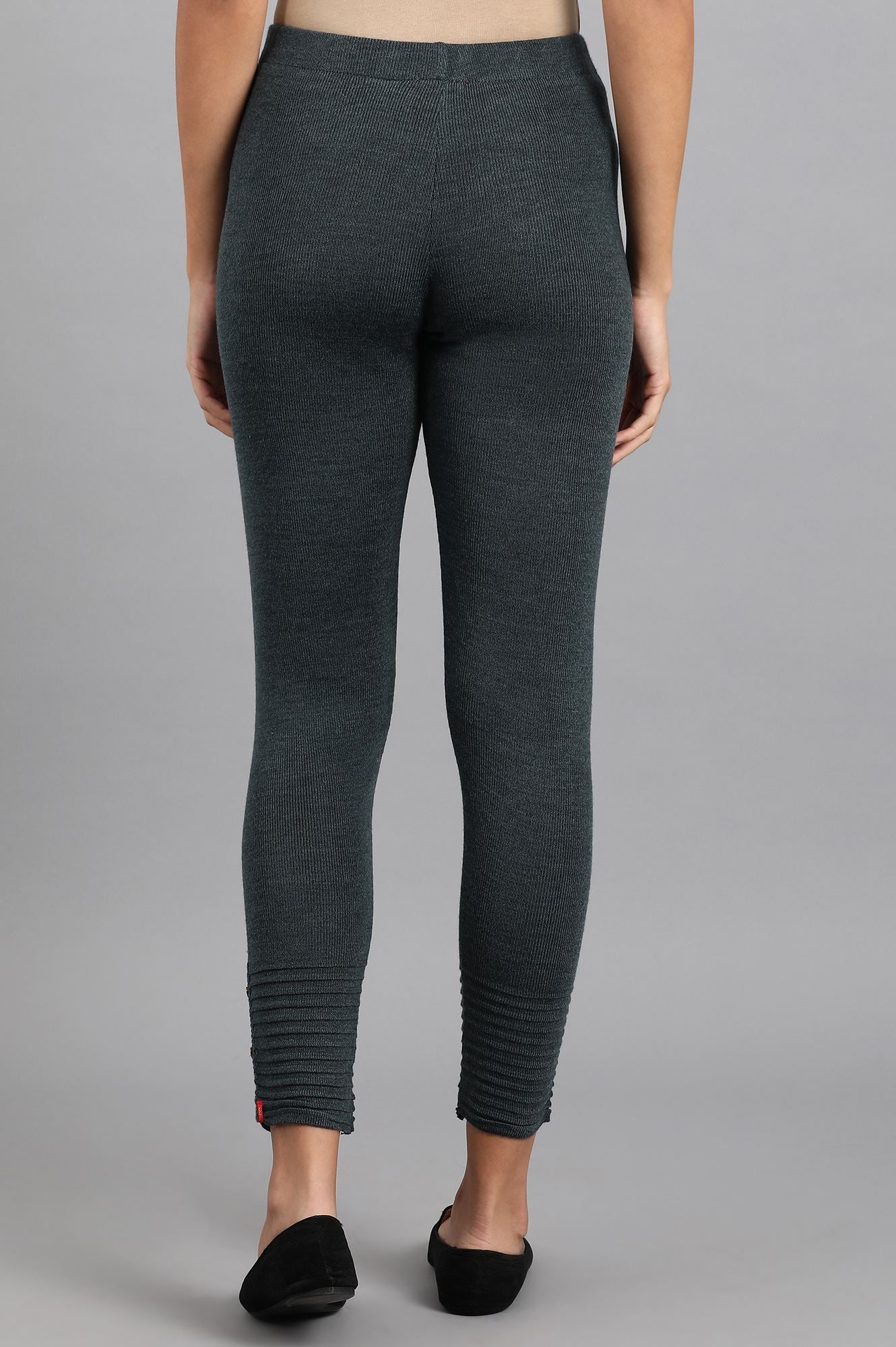 Grey Woollen Leggings